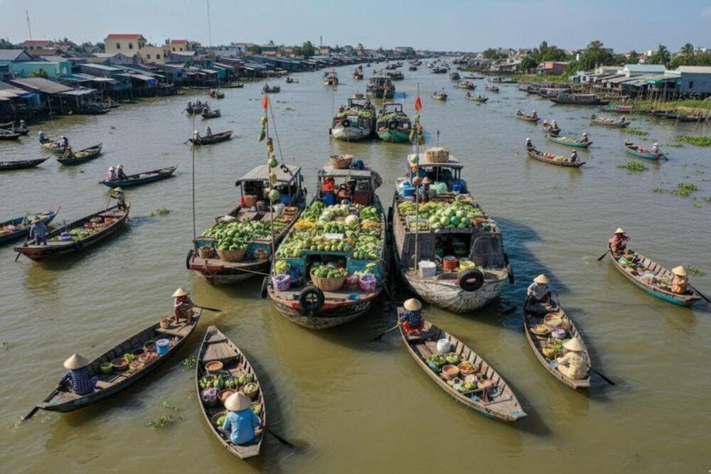 Cay beo is a unique billboards of the floating markets